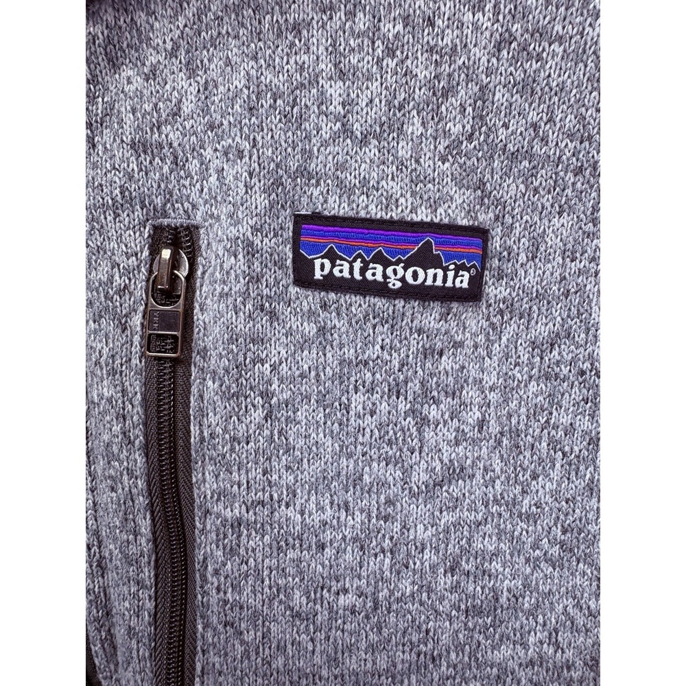 Patagonia Better Sweater Mens Medium Two Tone Gray Fleece 1/4 Zip Pullover - Picture 6 of 11
